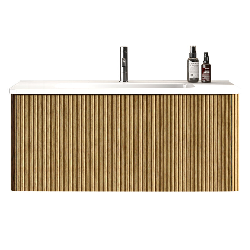 Meuble-lavabo de salle de bain avec lavabo en céramique
