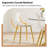 Clear Dining Chairs with Metal Legs for Kitchen and Dining Room-422406503-422406491