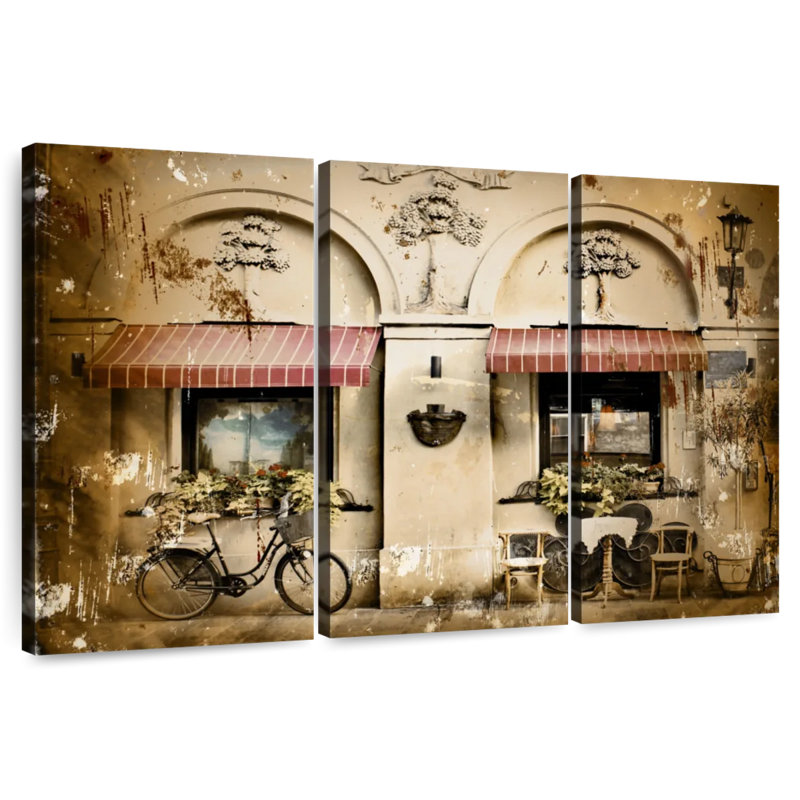 Sebbie Old Italian Cafe, 32" H x 50" W