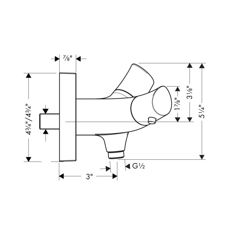 Axor Starck Organic Thermostatic Shower Trim