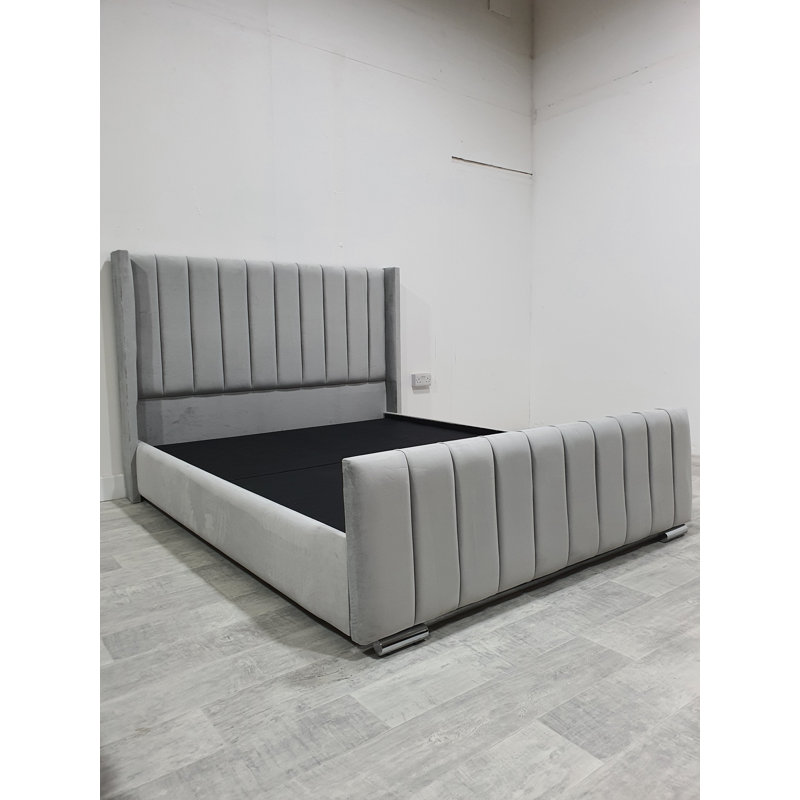 Upholstered Bed, Super King (6'), Charcoal