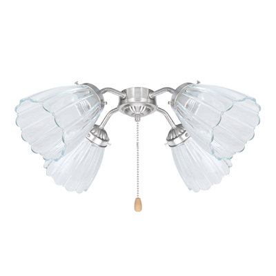 Analynn 4.88'' H x 3.88'' W Glass Bell Ceiling Fan Fitter Shade