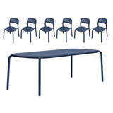 Toni Tablo Outdoor Dining Table Set With Chairs