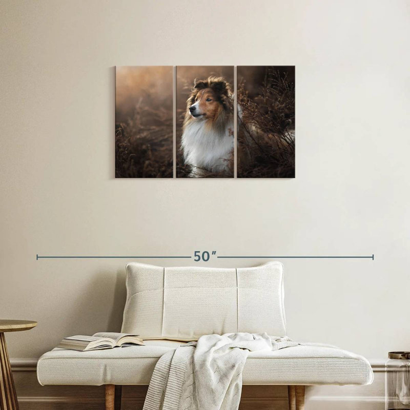 Brampt Gorgeous Sheltie Dog, 20" H x 33" W