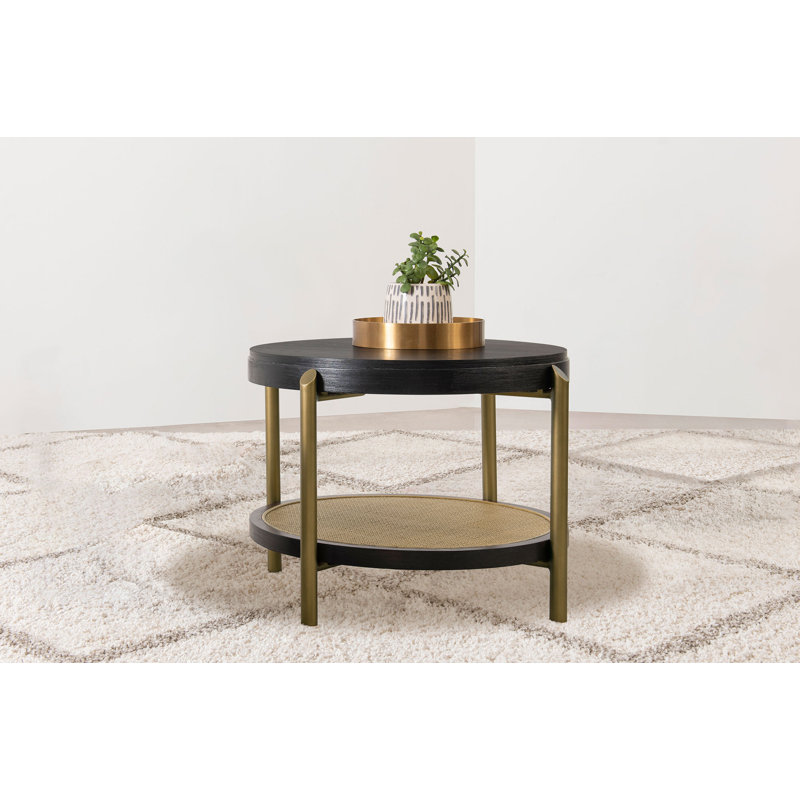 Table de bout l 26,65 po, noir, Black