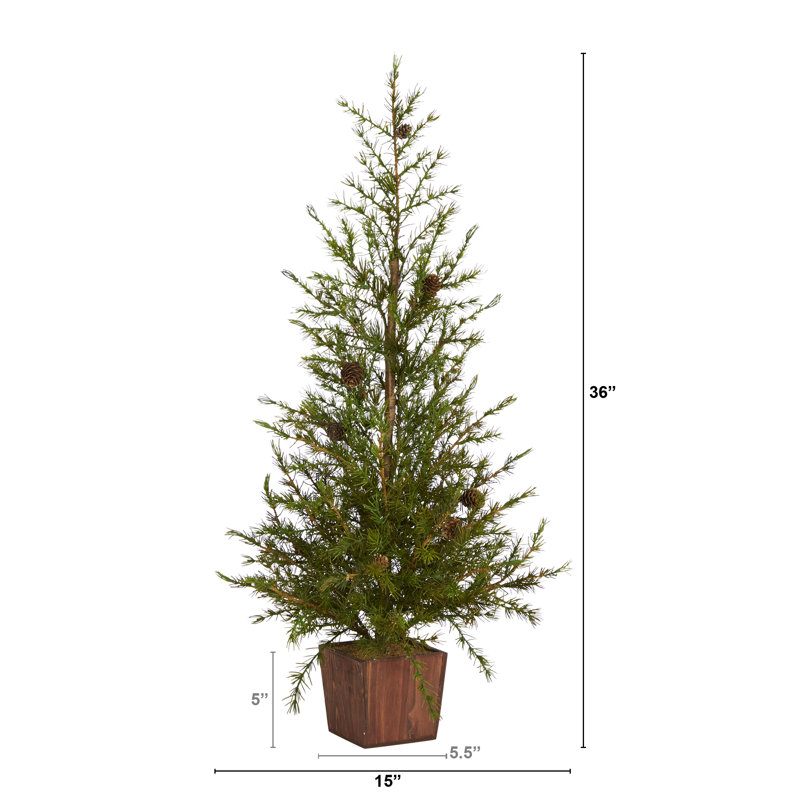 Arbre de Noël artificiel pin vert 3 pi, 3 pi H