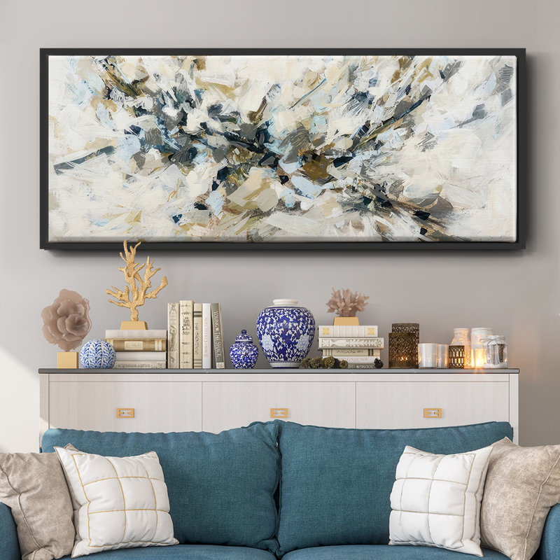 Rising Falcon - Framed Canvas, 24" H x 60" W