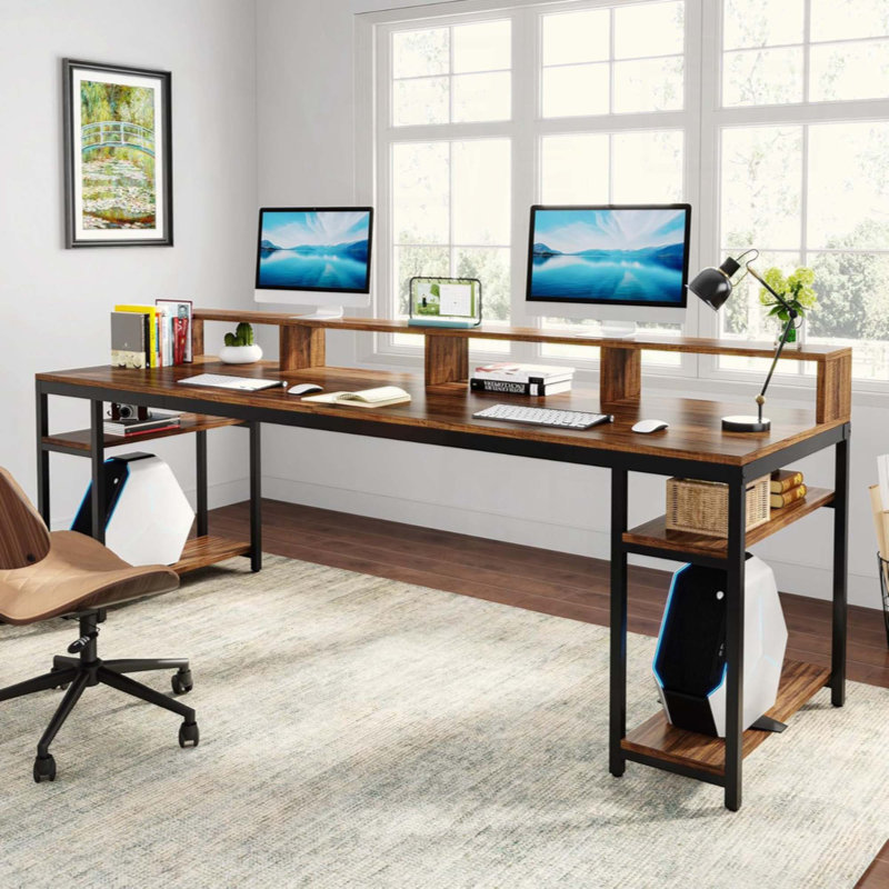 78" Two-Person Desk, 29.53" H x 78.74" W x 27.56" D