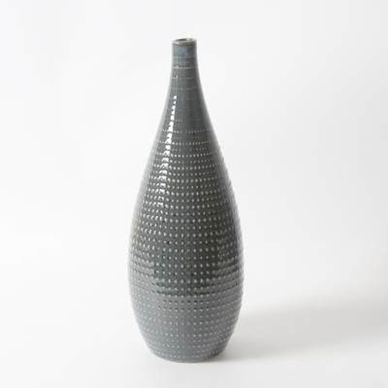 Vase de table en céramique 15,35" blue/gold Merrydale