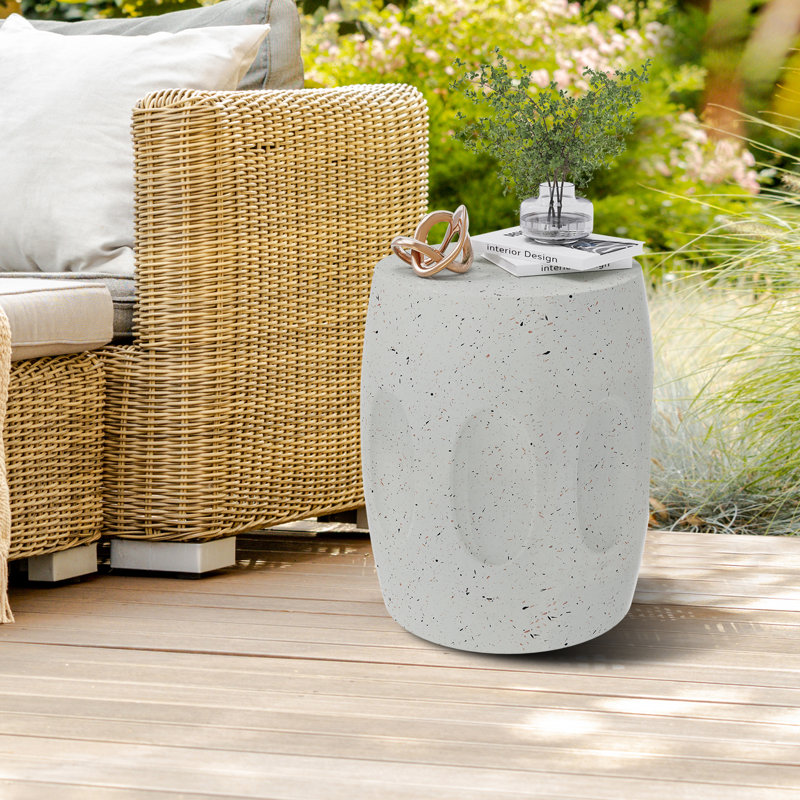 Eswin Concrete Top End Table