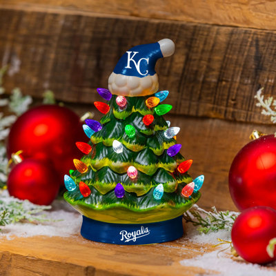 Kansas City Royals 8" LED Ceramic Christmas Tree
