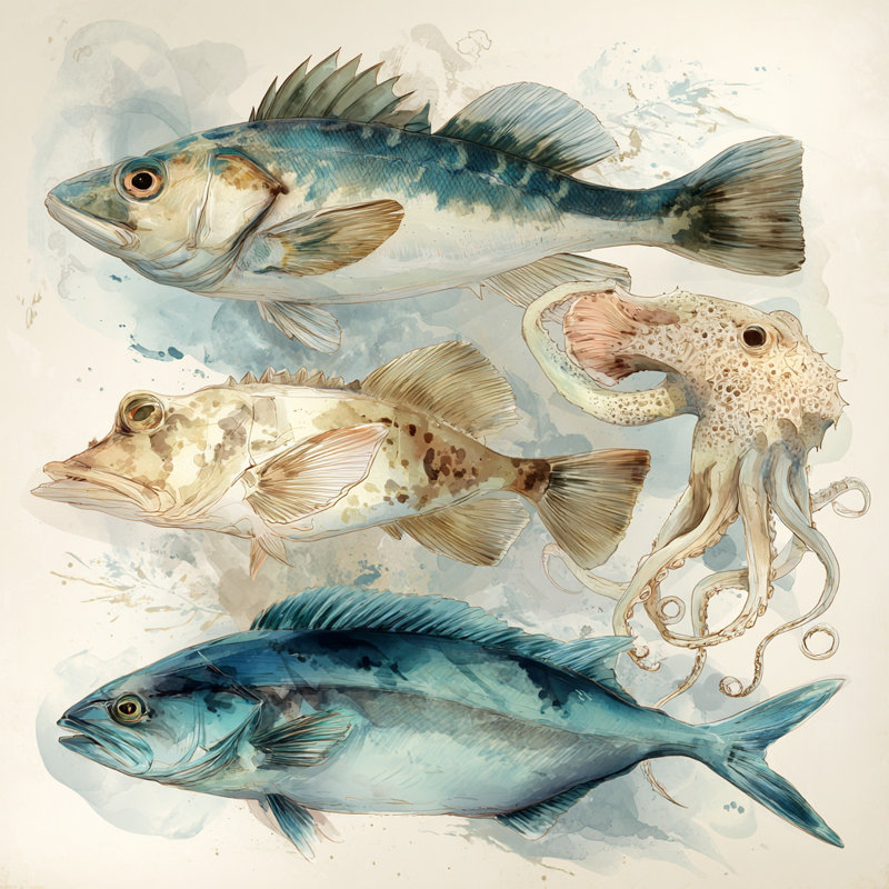 «Blue Oyster Study», art mural sur toile tendue, L 20 po x H 20 po x P 1,5 po