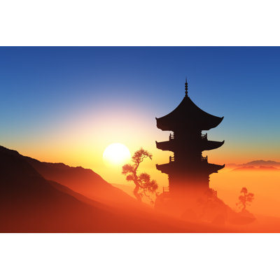 Chinese Home by 1971yes - Wrapped Canvas Print