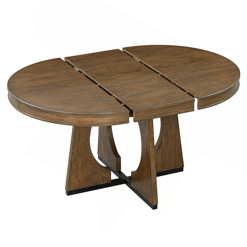 Ensemble de table de salle à manger extensible 5 pièces avec 4 chaises à haut dossier pour la cuisine et la salle à manger