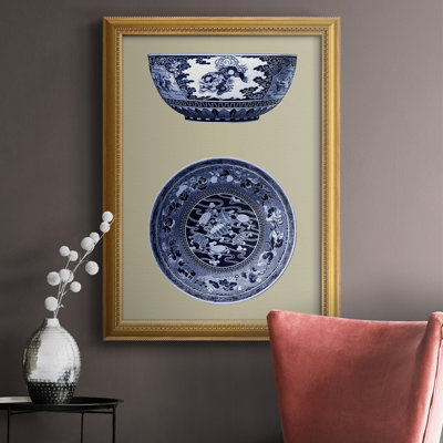 Porcelaine en bleu et blanc I - impression