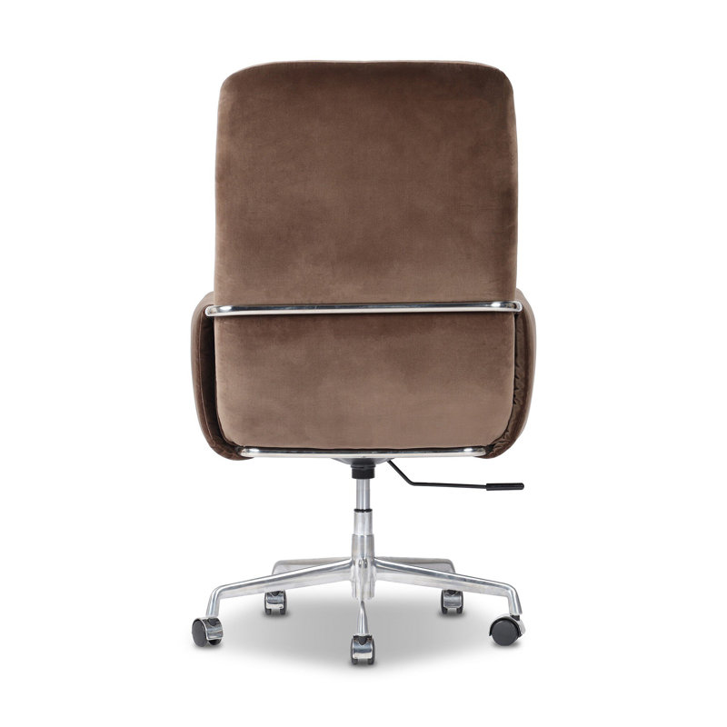 Sherman Leather Swivel Office Chair, Surrey Mink
