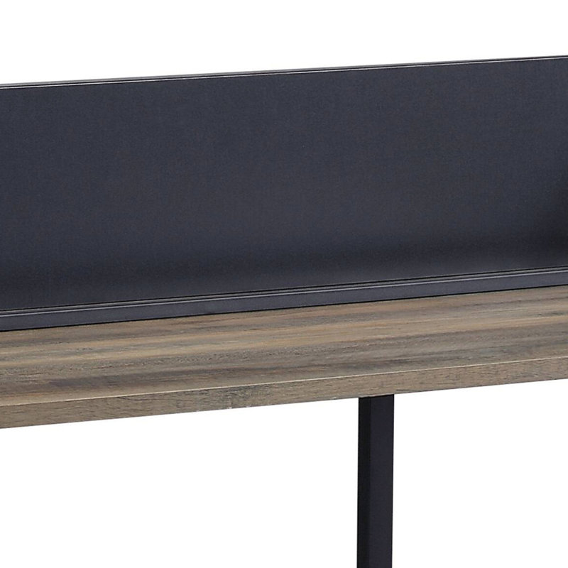 Flori Writing Desk, Black/Oak