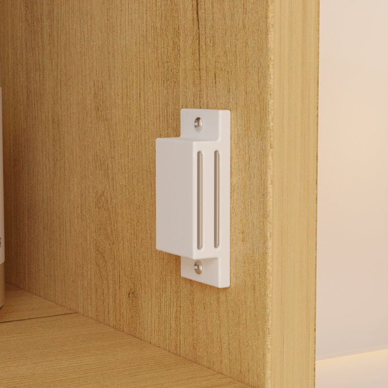 Space-Saving 4-Door Up-And-Over  Bathroom Storage Cabinet