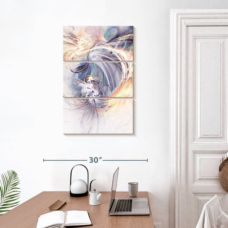 Avery abstrait esprit licorne, H 32 po x l 20 po