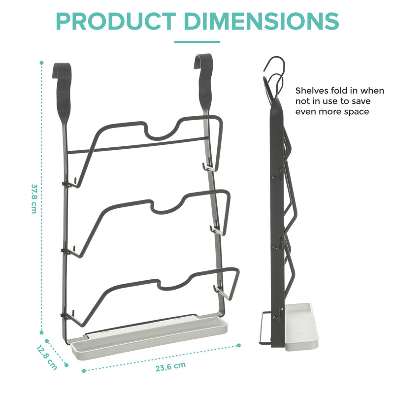 Woodside Plastic Cabinet Shelving Rack, Grey