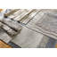 Tapis gris / crème en laine tissé à plat à la main Alexuss Mae-828183694