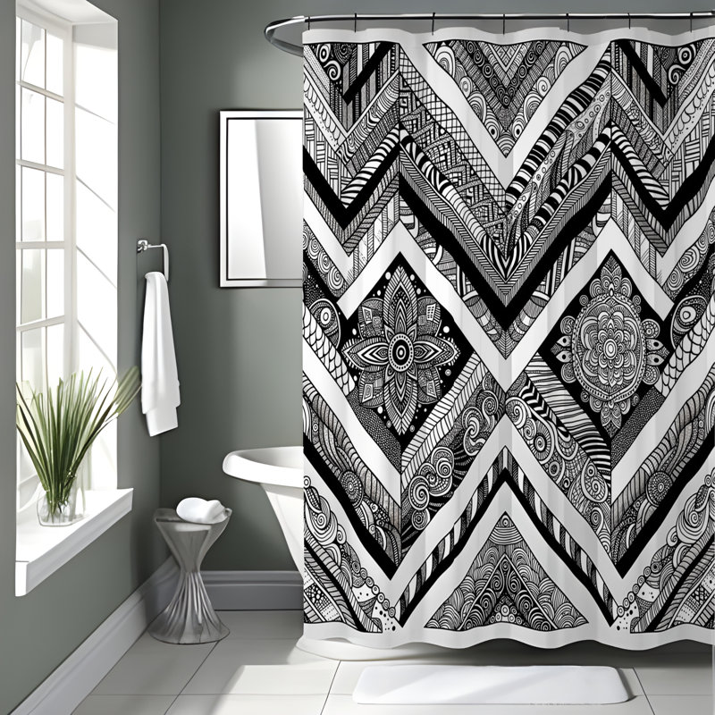 Rideau de douche Vestfold, H 72 po x l 70 po