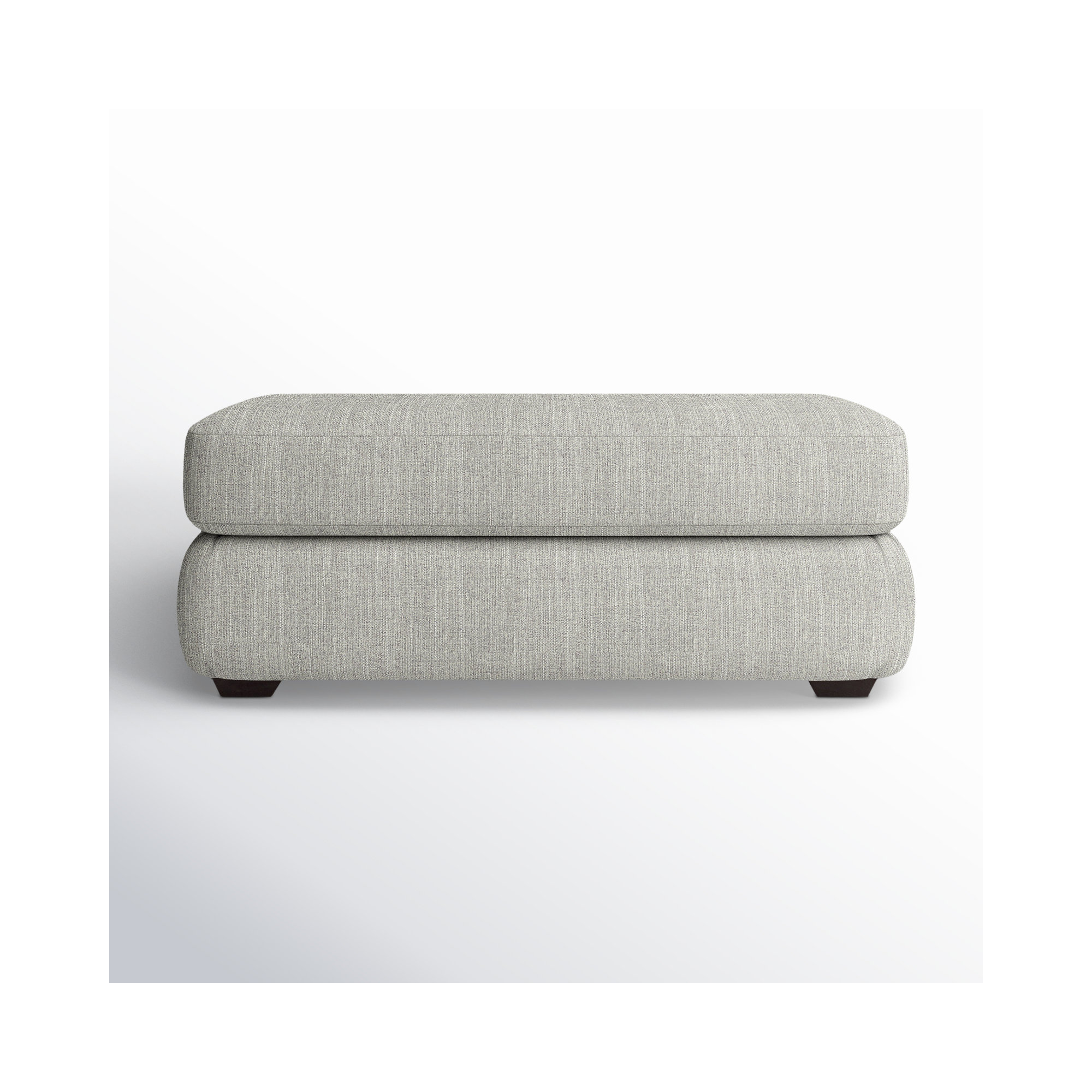 Emilio Upholstered Ottoman, Beat Ash Performance