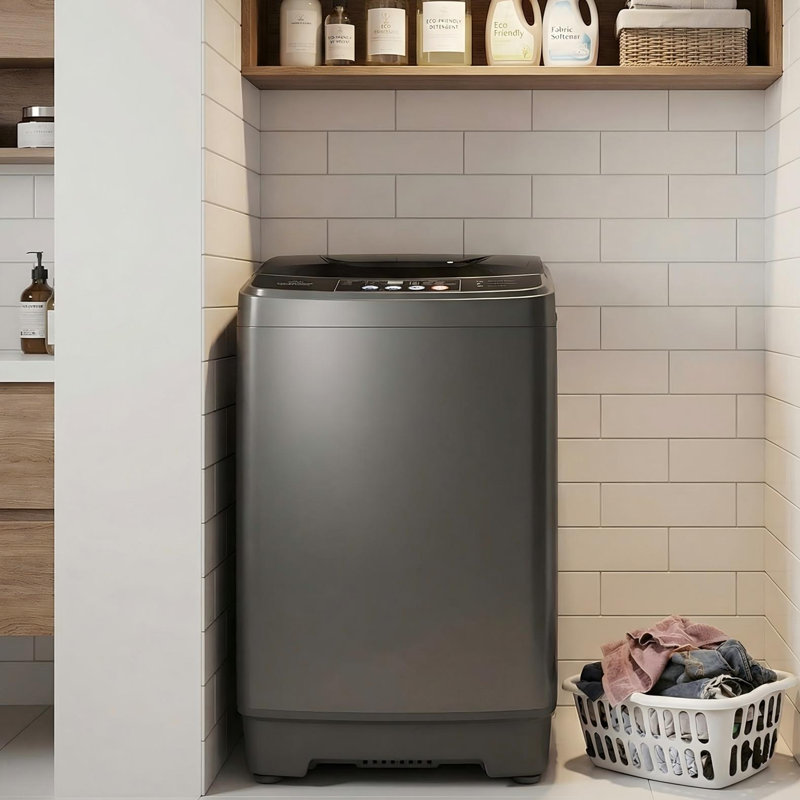 Laveuse portative à grande capacité de 17,8 lb avec 2,3 pieds cubes avec 8 programmes 3 temps d'eau 3 niveaux d'eau