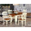 L'ensemble de mobilier de salle à manger 5 pièces comprend une table de cuisine rectangulaire avec Dropleaf et 4 chaises de salle à manger, 30 po x 48 po, babeurre et cerise-131639916-131639919-131639917