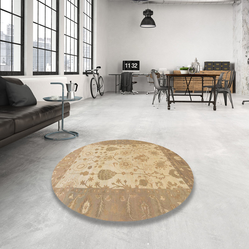 Abstract Indoor Rug, Round 3'
