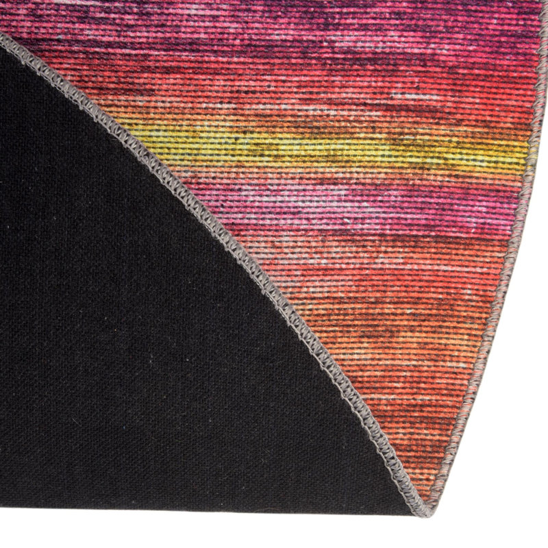 Kampton Chevron Indoor Rug, Oval 4' x 6'