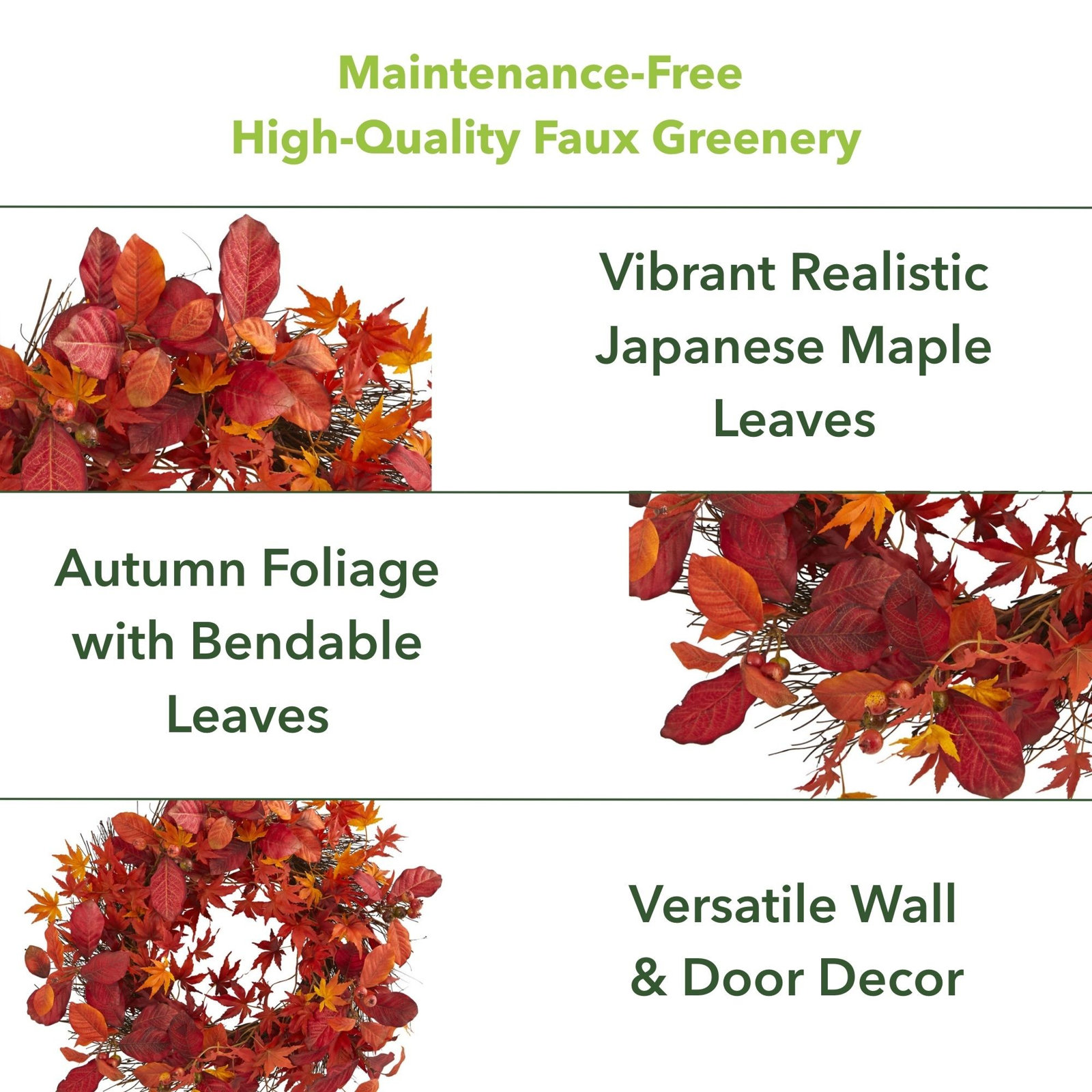 22'' Polyester Wreath