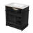 30" Solid Wood Frame Bathroom Vanity With Sink, One Tip-Out Drawer, 3 Drawers And Door Shelf