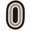 Tapis réversible intérieur / extérieur Bloxom - noir-1149497393