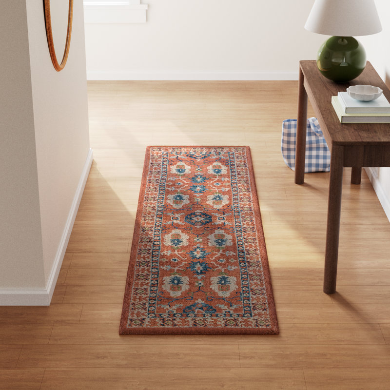 Adrien Wool Oriental Indoor Rug, Runner 2'3" x 8'