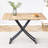 Modern Minimalist Multifunctional Lift Table With 0.8-Inch MFC Tabletop And Black Metal Legs, Can Be Used As Dressing Table, Coffee Table, Dining Table, And Office Desk.