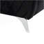 Causeuse moderne chic en velours noir Livia
