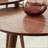 Pebble-Shaped Solid Oak Coffee Table with Staggered Levels