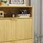 Armoire de rangement pour chaussures 20 paires avec 2 tiroirs rabattables-1095550381-1095550379