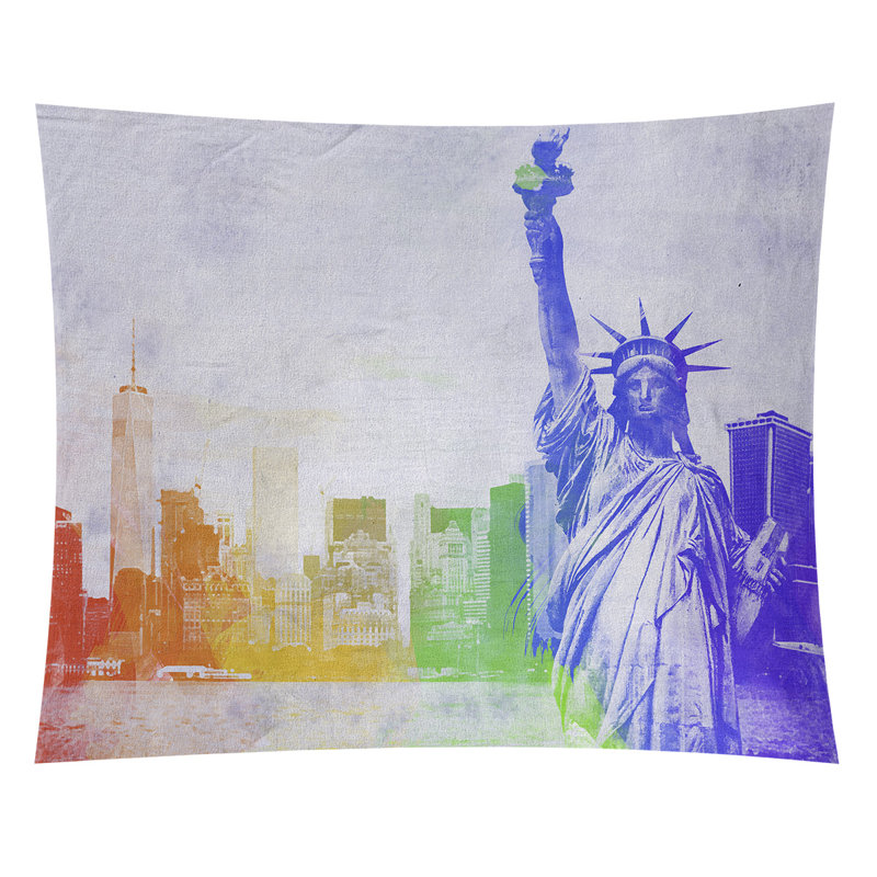 Tapisserie statue of liberty, Intérieur, H 71 po x l 83,5 po