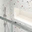 Porte de douche coulissante, porte coulissante, avec verre trempé de 1/4 po-115606839