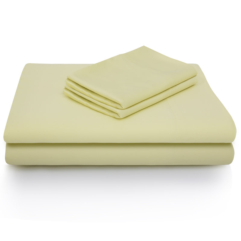 Kera Rayon from Bamboo Sheet Set, Green, California King Sheet Set with 2 Pillowcases