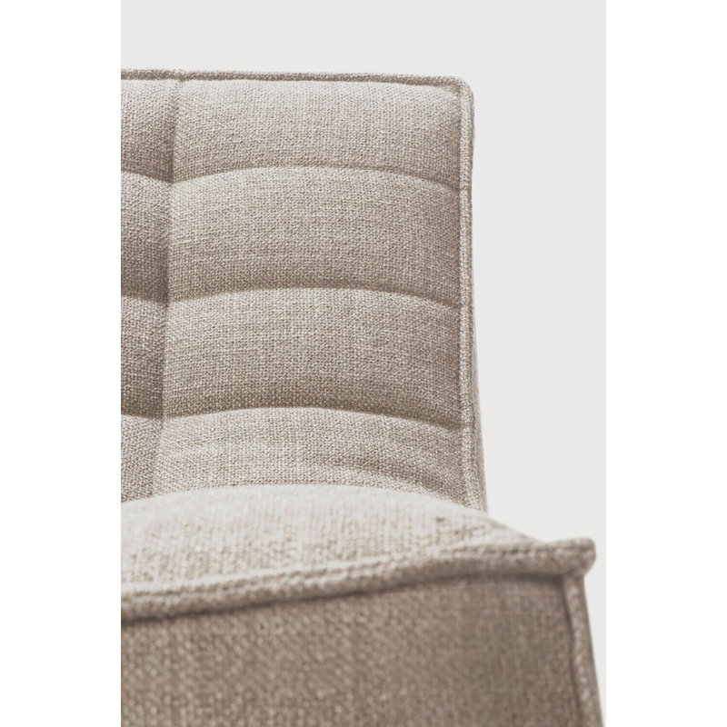 N701 Modular Sofa Set - Combo Left - 1 Seater + 3 Seater + 90° Round Corner, Old Saddle Genuine Leather