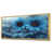 Toile avec cadre flottant or