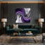 «Gradient Abstract 70», art mural sur toile mauve-261676620