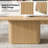 Dacosta 68'' W Modern Fluted Dining Table with Extendable Tabletop-1757559415