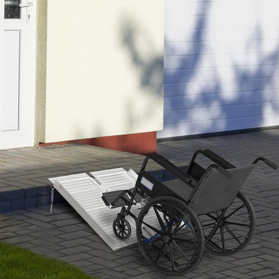 HomCom Metal Foldable Portable Ramp