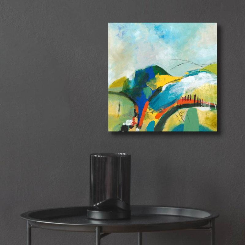 «Alpine No. 1» par Jan Weiss, art mural en verre acrylique, H 12 po x l 12 po x P 0,13 po