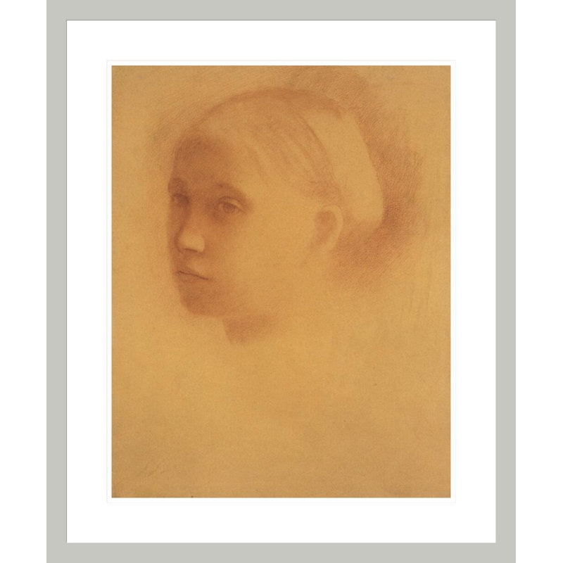 Marguerite Degas Enfant par Edgar Degas, impression giclée sur cadre, H 28,19 po x l 23,5 po