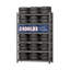 Étagère de rangement pour garage à 6 niveaux: Étagère industrielle en métal avec capacité de 400 lb et hauteur réglable - Solution d'organisation pour les garages et les sous-sols